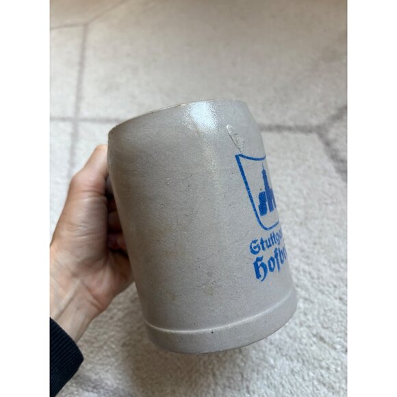 Vintage Stuttgarter Hofbräu German Beer Stein Stoneware Oktoberfest Collectible - Picture 2 of 6